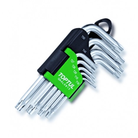 Снимка на Комплект ключове TORX - 9 бр. TOPTUL GAAL0913 за Peugeot 307 Estate (3E) 2.0 HDI 110 - 107 коня дизел