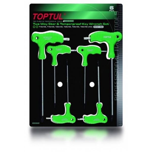 Снимка на Комплект ключове TORX с дръжка 6 бр. TOPTUL GAAS0602 за Ford Taunus 3 (GBS, GBNS) 1.6 - 73 коня бензин