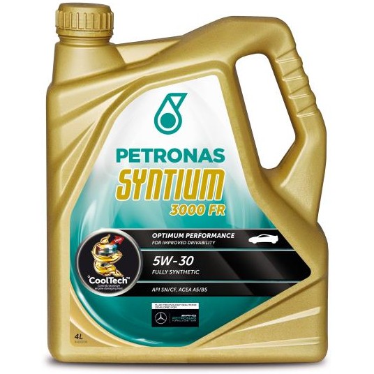 Снимка на Моторно масло Petronas SYNT 3000 FR 5W30 4L за Mercedes AMG GT S (c190) GT Black Series (190.381) - 730 коня бензин