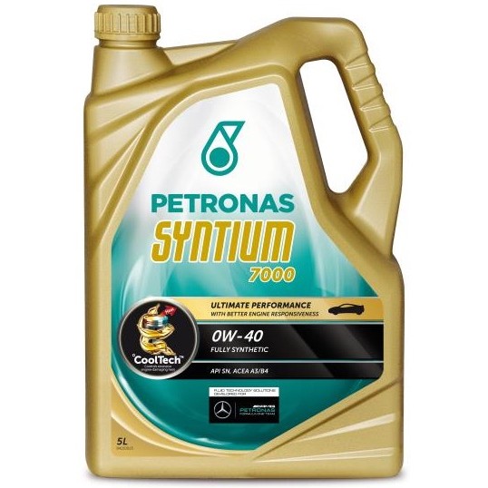 Снимка на Моторно масло Petronas SYNT 7000 0W40 5L за CADILLAC DTS 4.6 - 305 коня 