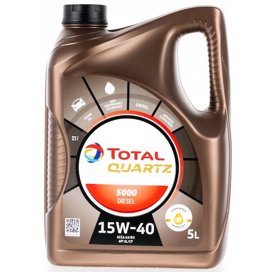 Оценка и мнение за Моторно масло TOTAL QUARTZ 5000 DIESEL 15W40 5L