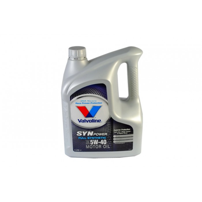 Снимка на Моторно масло VALVOLINE SYNPOWER 5W40 4L за Hyundai i30 1.6 - 126 коня бензин