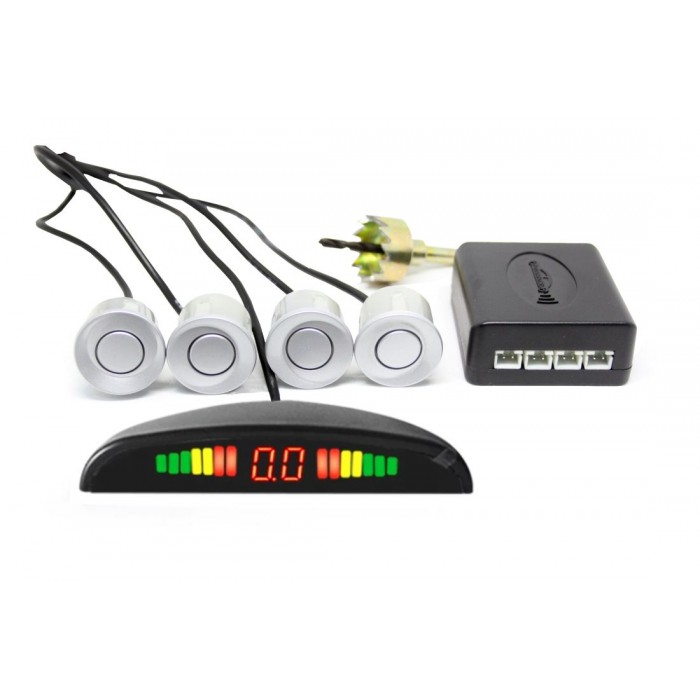 Снимка на Парктроник с LED дисплей - със сребристи датчици AP PS4LS за камион Volvo FM FM 380 - 380 коня дизел