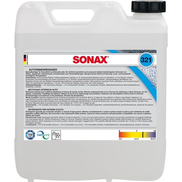 Снимка на Прeпарат за почистванe на интeриора 10 L SONAX AC SX321605 за Lexus GS Saloon (GWS,GRS,UZS) 350 AWD - 307 коня бензин