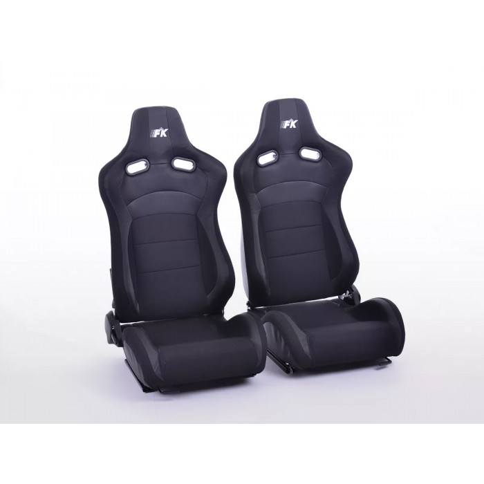 Снимка на Спортни седалки комплект 2 бр. Cologne черни FK Automotive FKRSE17057 за Citroen Relay BOX 2301 2.8 HDi 4x4 - 128 коня дизел