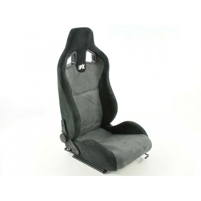 Снимка на Спортни седалки комплект 2 бр. Columbus еко кожа сиви/черни FK Automotive FKRSE011041 за Daewoo Prince (j19) 2.0 - 101 коня бензин
