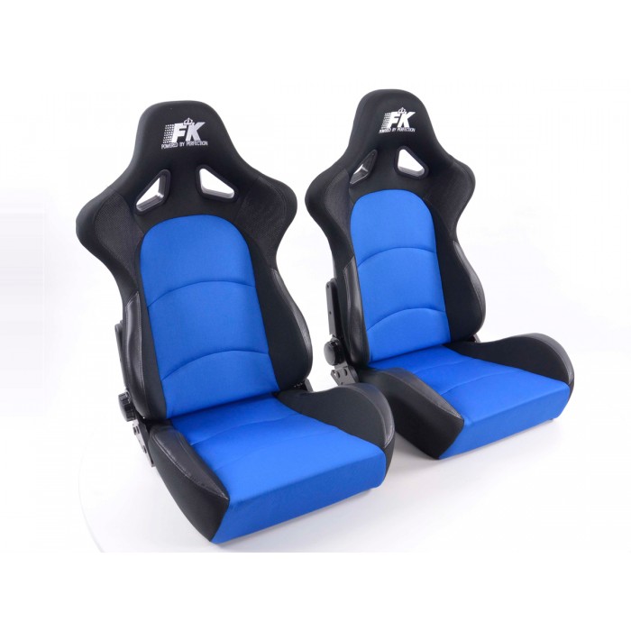 Снимка на Спортни седалки комплект 2 бр. Control сини/черни FK Automotive FKRSE403-1/403-2 за Autobianchi BIANCHINA Coupe 0.5 - 17 коня бензин