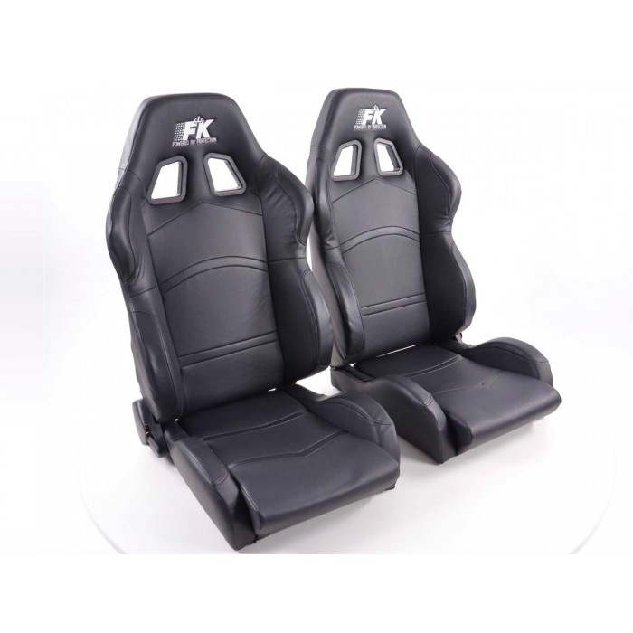 Снимка на Спортни седалки комплект 2 бр. Cyberstar с подгряване FK Automotive FKRSE641/643-H за Peugeot 607 Saloon 2.2 16V - 163 коня бензин