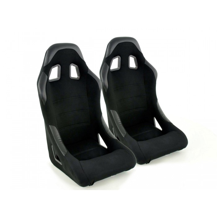 Снимка на Спортни седалки комплект 2 бр. Edition 4 черни FK Automotive DP037 за CHEVROLET BEAT M300 1.2 LPG - 82 коня Бензин/Автогаз(LPG)
