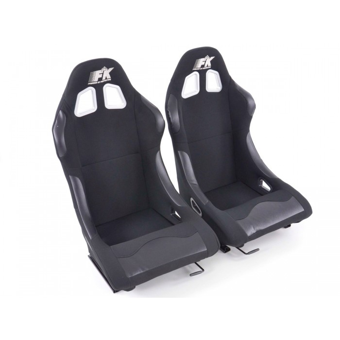 Снимка на Спортни седалки комплект 2 бр. Los Angeles черни FK Automotive FKRSE010171 за Peugeot Partner Combispace (5F) 1.6 HDI 92 - 92 коня дизел