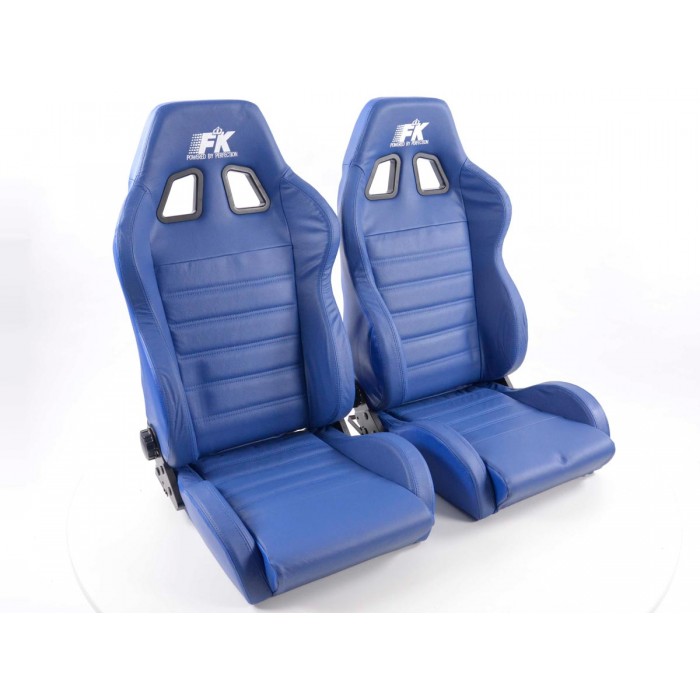 Оценка и мнение за Спортни седалки комплект 2 бр. Race 4 сини FK Automotive FKRSE713/714