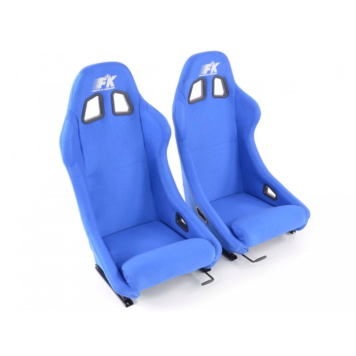 Снимка на Спортни седалки комплект 2 бр. San Francisco сини FK Automotive FKRSE010165 за BMW X5 (G05) M Competition - 625 коня бензин