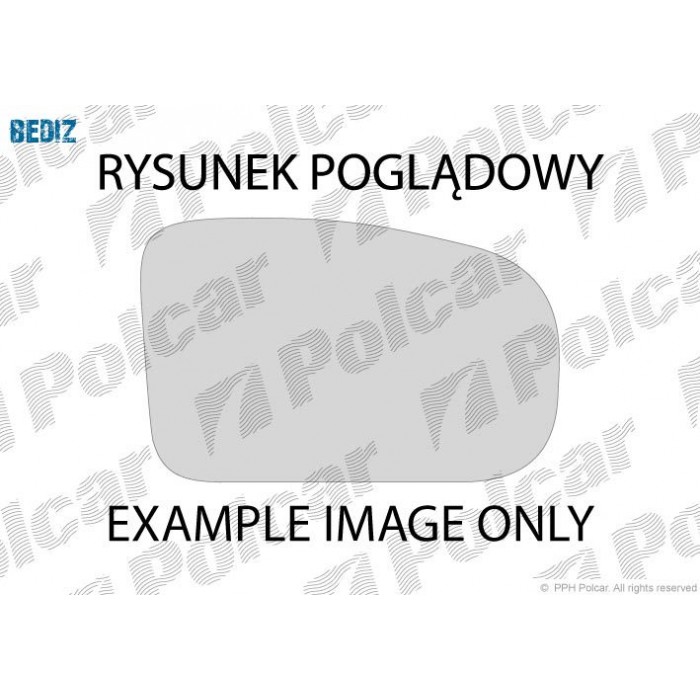 Снимка на Стъкло за странично огледало POLCAR 239555-E за Citroen Relay VAN 2.2 BlueHDi 120 - 120 коня дизел