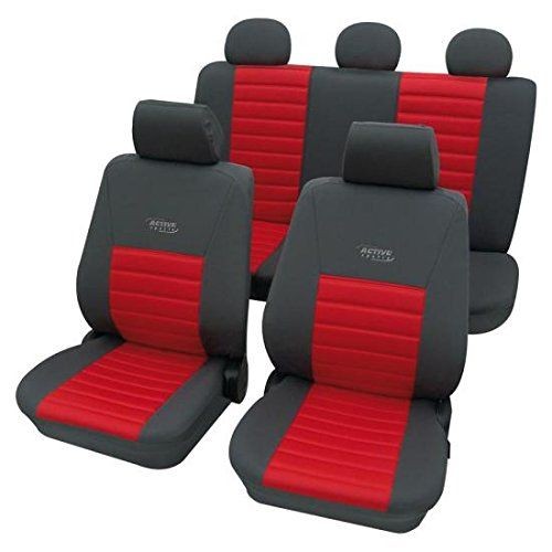 Снимка на Тапицерии за седалки Active Sports - Червено-сив цвят  Petex 22374812 за камион Scania 3 Series 113 E/380 - 381 коня дизел