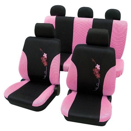 Снимка на Тапицерии за седалки Flower - Розов цвят  Petex 25874922 за Ford Transit Box (72E, 71E) 1.5 (72E1A) - 60 коня бензин