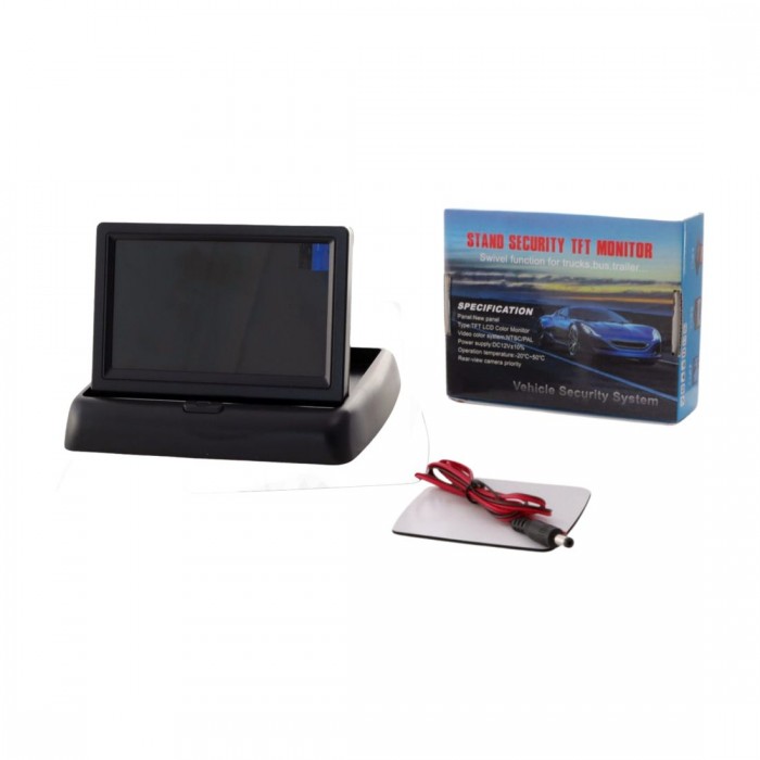Снимка на Цветен LCD дисплей 4,5inch за камера за задно виждане - с функция прибиране AP TFT35F за Ford Transit Courier Box 1.5 EcoBlue - 100 коня дизел